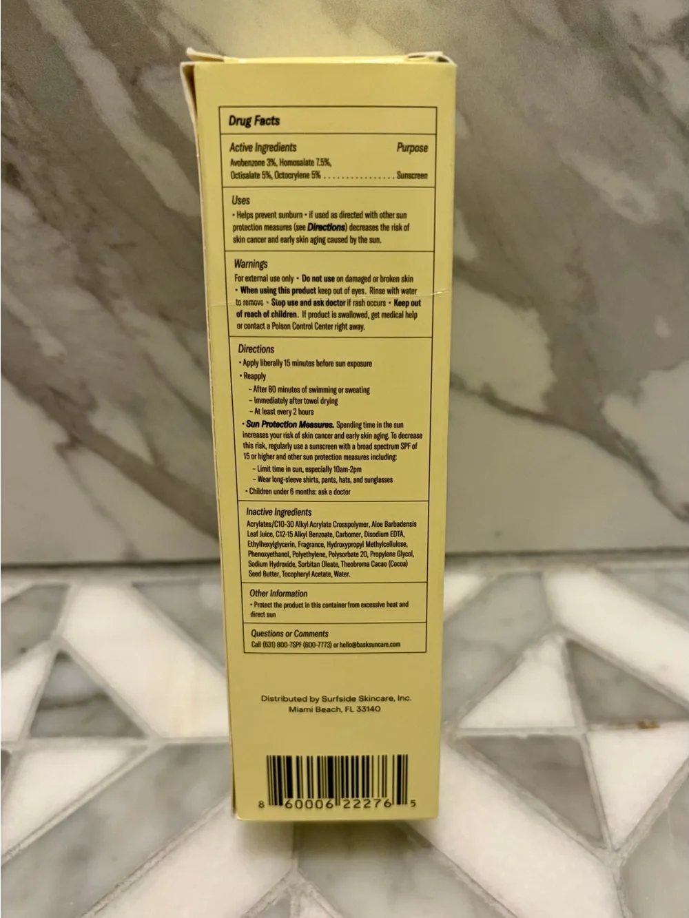 Bask Sheer SPF 30 Sunscreen Lotion 3.4 oz Vegan Water Resistant NEW